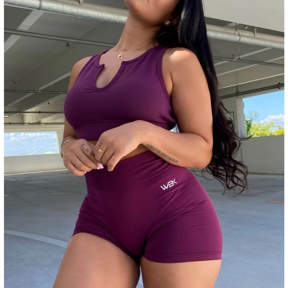 EHP labs booty shorts Maroon